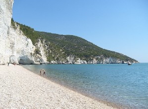 Spiaggia di Vignanotica nel Gargano
